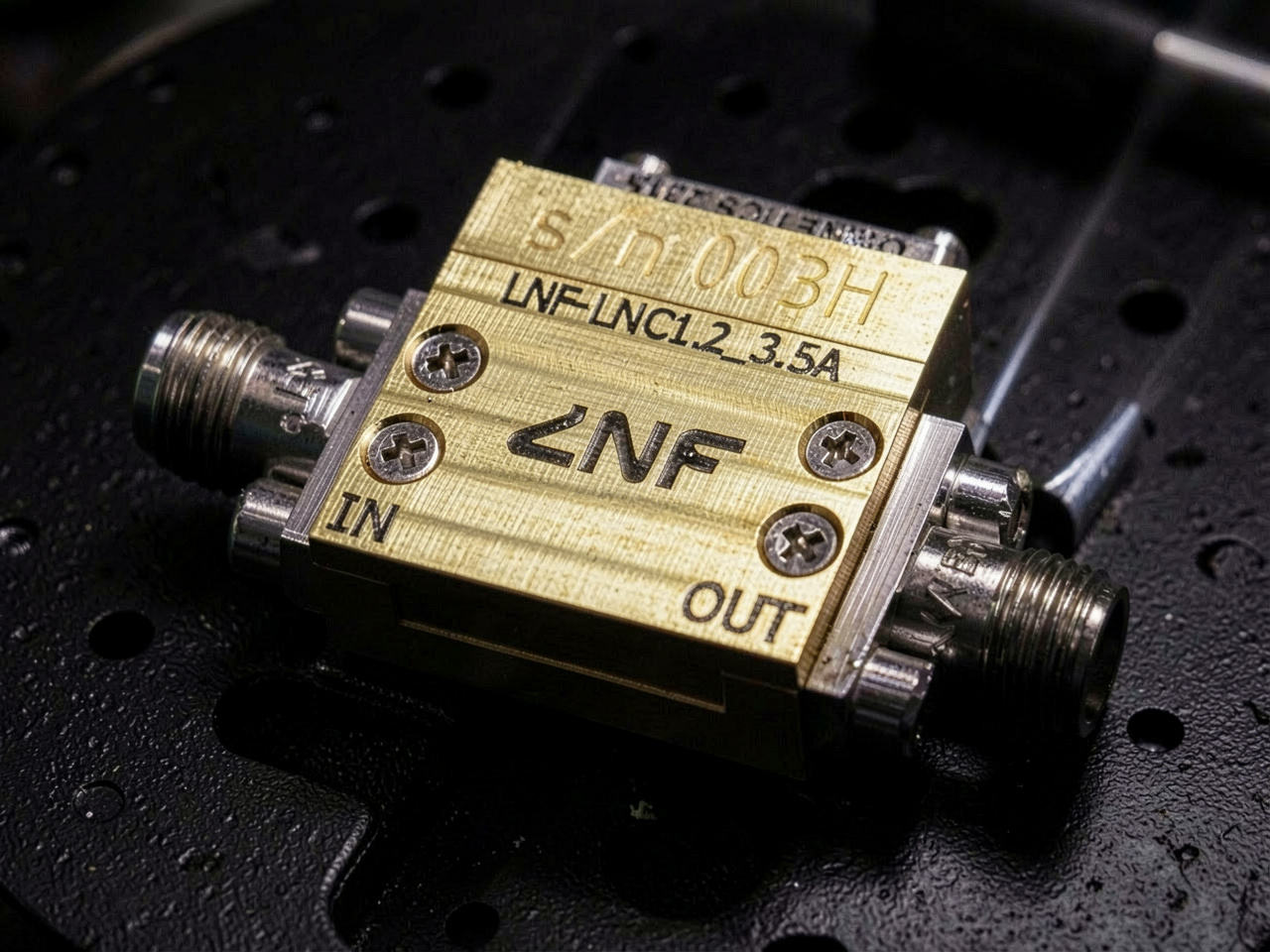 Cryogenic RF amplifier by Low Noise Factory for low-noise signal amplification at cryogenic temperatures